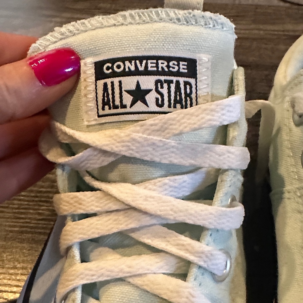 Converse Light Blue All Star Sneakers - Picture 8 of 10